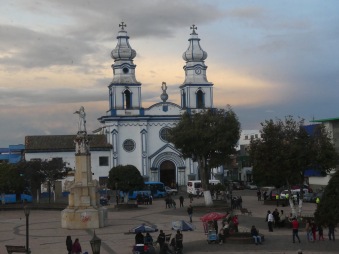Ipiales - Blick vom Hotelfenster aus auf die Kathedrale